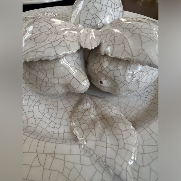 Tromp-l’oiel Vintage Crackled Fruit Plate Set- RARE - Picture 9 of 12